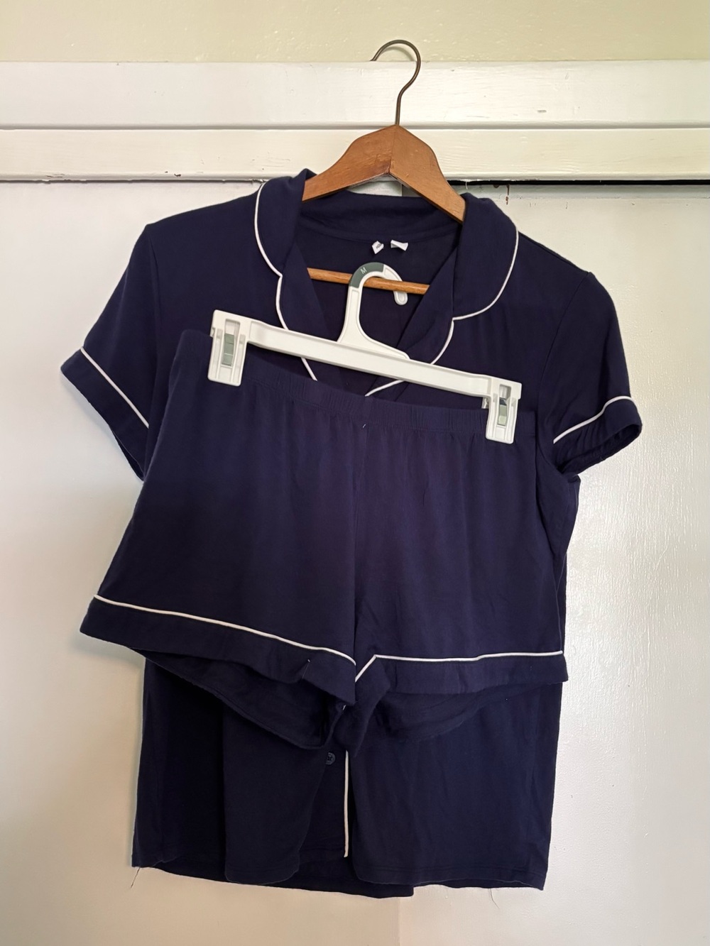 Nordstrom Pajama Set Short Sleeves and Shorts Size XS Navy